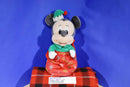 Disney Theme Park Baby Mickey Mouse My First Christmas Red Blanket Pouch Plush