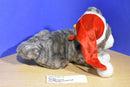 Dan Dee Grey Tabby Cat Santa Hat Plush