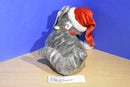 Dan Dee Grey Tabby Cat Santa Hat Plush