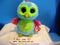 Ty Beanie Boos Opal the Blue Green Pink Gold Owl 2013 Beanbag Plush