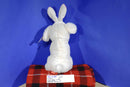 Gitzy White Lab Puppy Dog with Pink Polka-Dot Bunny Ears Beanbag Plush