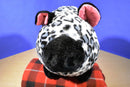 Fab NY Black and White Leopard Print Plush Piggy Bank