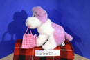 Commonwealth Pink and White Puppy Dog 2005 Beanbag Plush with a Bag