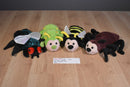 Caltoy Fly Bee Ant and Caterpillar Hand Puppets Plush