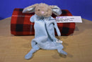 Dan Dee Blue Brown Bunny Rabbit Rattle Security Blanket
