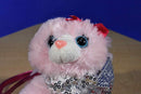 Poochie and Co. Pink Cat Silver Sequins Plush Bag Purse