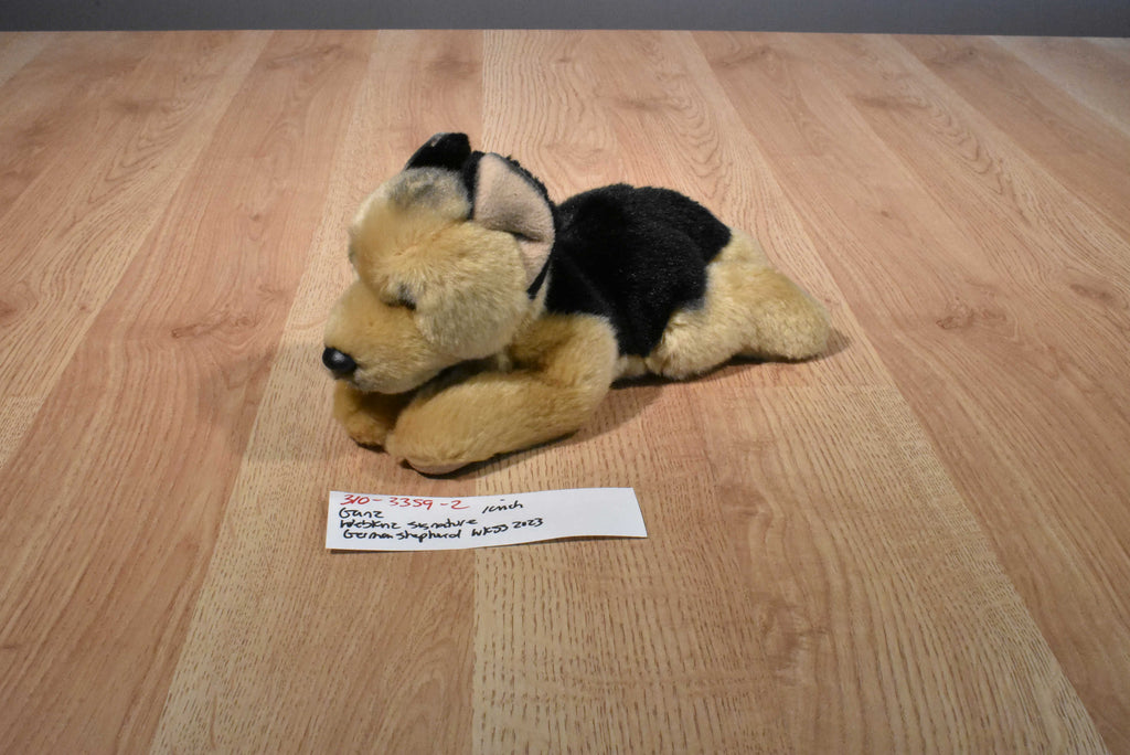 Ganz Webkinz Signature German Shepherd Plush WKSS2023 No Code Hurricane Jack Surplus