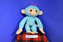 Commonwealth Fingerling Pastel Blue Teal Monkey 2017 Plush