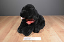 Build-A-Bear Black Lab With Red Paisley Bandana Beanbag Plush