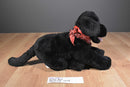 Build-A-Bear Black Lab With Red Paisley Bandana Beanbag Plush