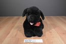 Build-A-Bear Black Lab With Red Paisley Bandana Beanbag Plush