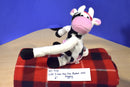 GMA Access I Love Moo Hugging Cows 2002 Beanbag Plush