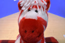 First & Main Peppermint Red and White Zebra Beanbag Plush