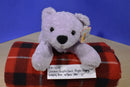 Chosun Cuddle Zone Purple Floppy Laying Bear with Bow 2001 Plush