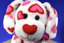 Build-A-Bear White Puppy 2012 Plush with Pink and Red Hearts