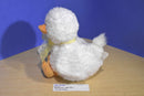 Caltoy White and Orange Duck Plush with Yellow Bow