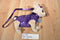 Poochie & Co. Tan and Purple Chihuahua Bag Purse