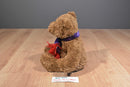 Fiesta Brown Terry Bear Purple Scarf 1996 Plush