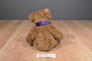 Fiesta Brown Terry Bear Purple Scarf 1996 Plush
