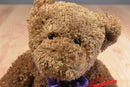 Fiesta Brown Terry Bear Purple Scarf 1996 Plush