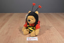 Disney Store Valentines Winnie The Pooh Bumble Bee Beanbag Plush