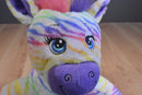 Build-A-Bear Rainbow Zebra 2014 Plush