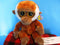 Ty Beanie Boos Bongo Brown and White Gibbon Monkey 2012 Beanbag Plush