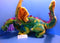 Melissa & Doug Neon Multicolored Rainbow Colorful Fantasy Dragon Plush