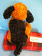 Black and Brown Puppy Dog Beanbag Plush