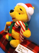 Mattel Disney Christmas Pooh With Candy Cane 1998 Plush