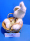 Boyd's Bears Allison B. Hopplebuns Hoppy Easter White Bunny Rabbit in a Basket 2004 Plush