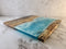 River Birch - Live Edge - Spalted - Blue Ocean Wave Epoxy Resin Serving Board