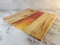 Box Elder Maple - Live Edge - Red & Yellow Gradient Epoxy Resin River Serving Board