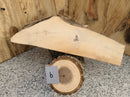 Live Edge Box Elder Wood Slab - lot (