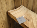 Live Edge Paper Birch Wood Slab - w/curl (
