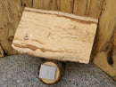 Live Edge Paper Birch Wood Slab - w/curl (