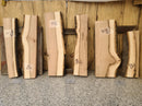 Live Edge Norway Maple Wood Slab - w/curl (