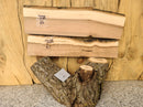 Live Edge Norway Maple Wood Slab - w/curl (
