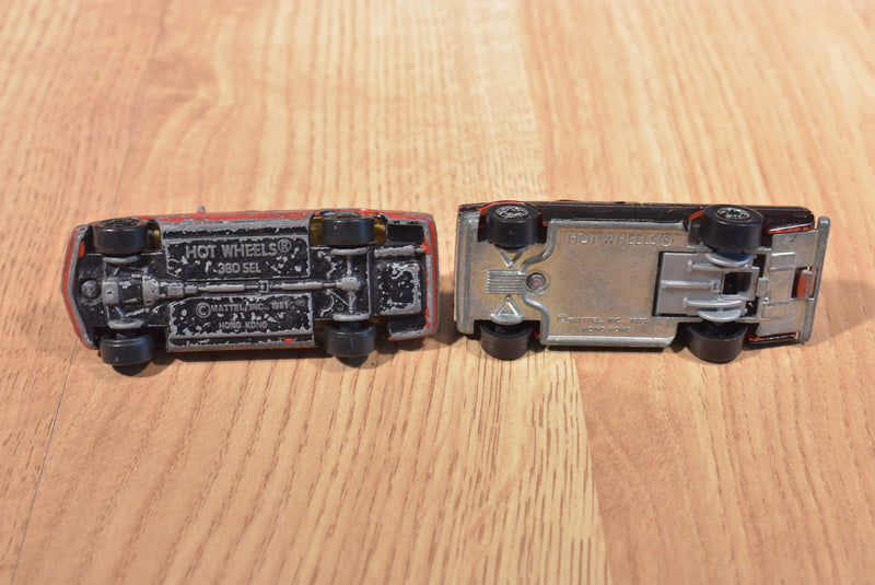 Mattel Hot Wheels 6 Cars 2 Grand Torino 2 380 SEL Monte Carlo Dodge Pickup