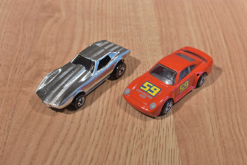Mattel Hot Wheels 5 Cars T-Bird corvette Ferrari Mercedes Porsche