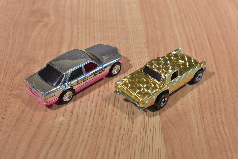 Mattel Hot Wheels 5 Cars T-Bird corvette Ferrari Mercedes Porsche