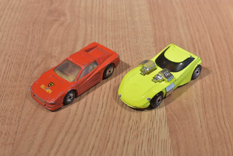 Mattel Hot Wheels 5 Cars 3 Toyota's Ferrari Twin Mill