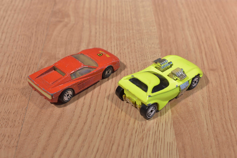 Mattel Hot Wheels 5 Cars 3 Toyota's Ferrari Twin Mill