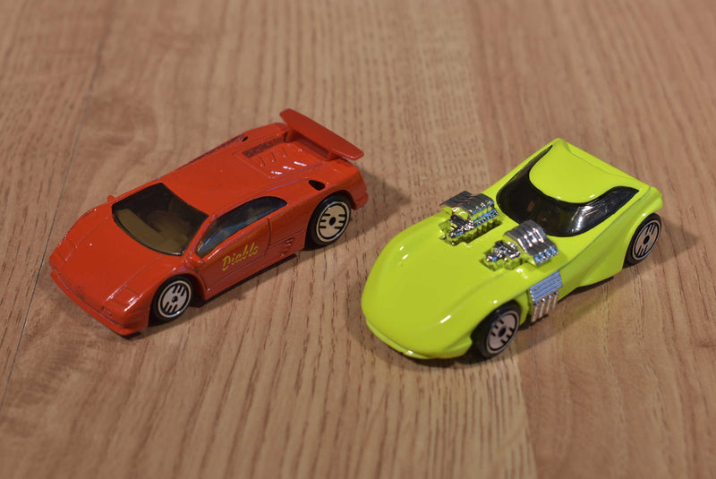 Mattel Hot Wheels 6 Cars 2 Flashfires Twin Mill 2 Lamborghini's MR2