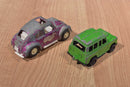 Tootsietoys 4 Cars Equipment Truck, Land Rover, Volkswagon, Jeep