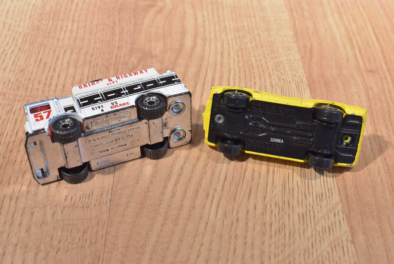 Mattel Matchbox 6 Cars Camaro Mack Ambulance Bus GTO Challenger