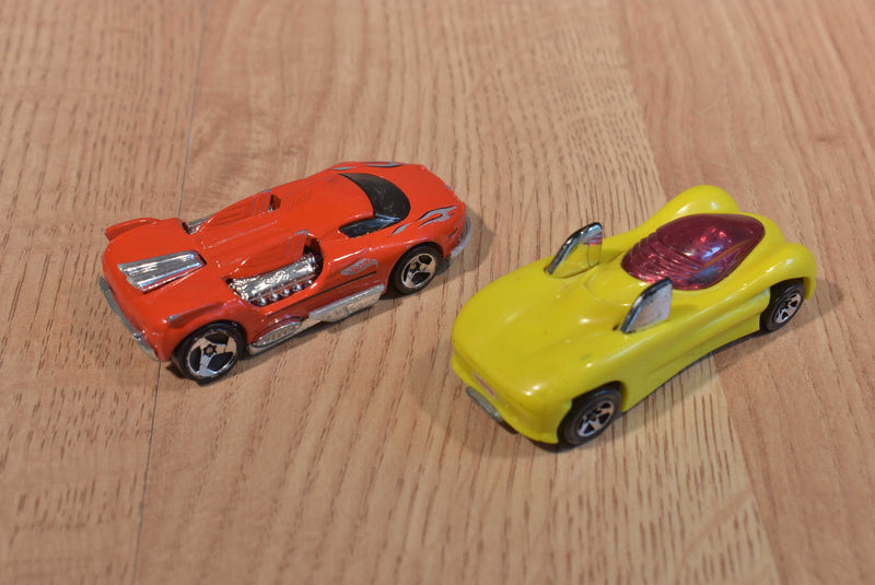 Mattel Hot Wheels 3 Cars Maelstrom, Power Pipes,Prototype H24, Racing Champions