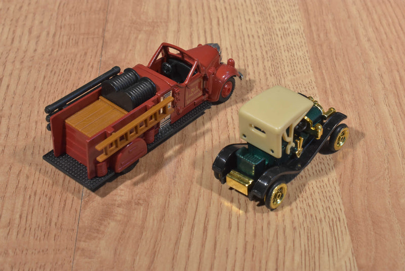 Reader's Digest Corgi 4 Antique Cars Hudson Brewster Hupmobile Ward LaFrance