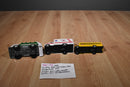 Funrise Garbage Truck/Kinsfun Yellow Bus and White/ Red Ambulance