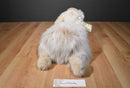 Yang Jee Cashmere Angora Long Haired Fluffy Beige Bunny Rabbit Plush